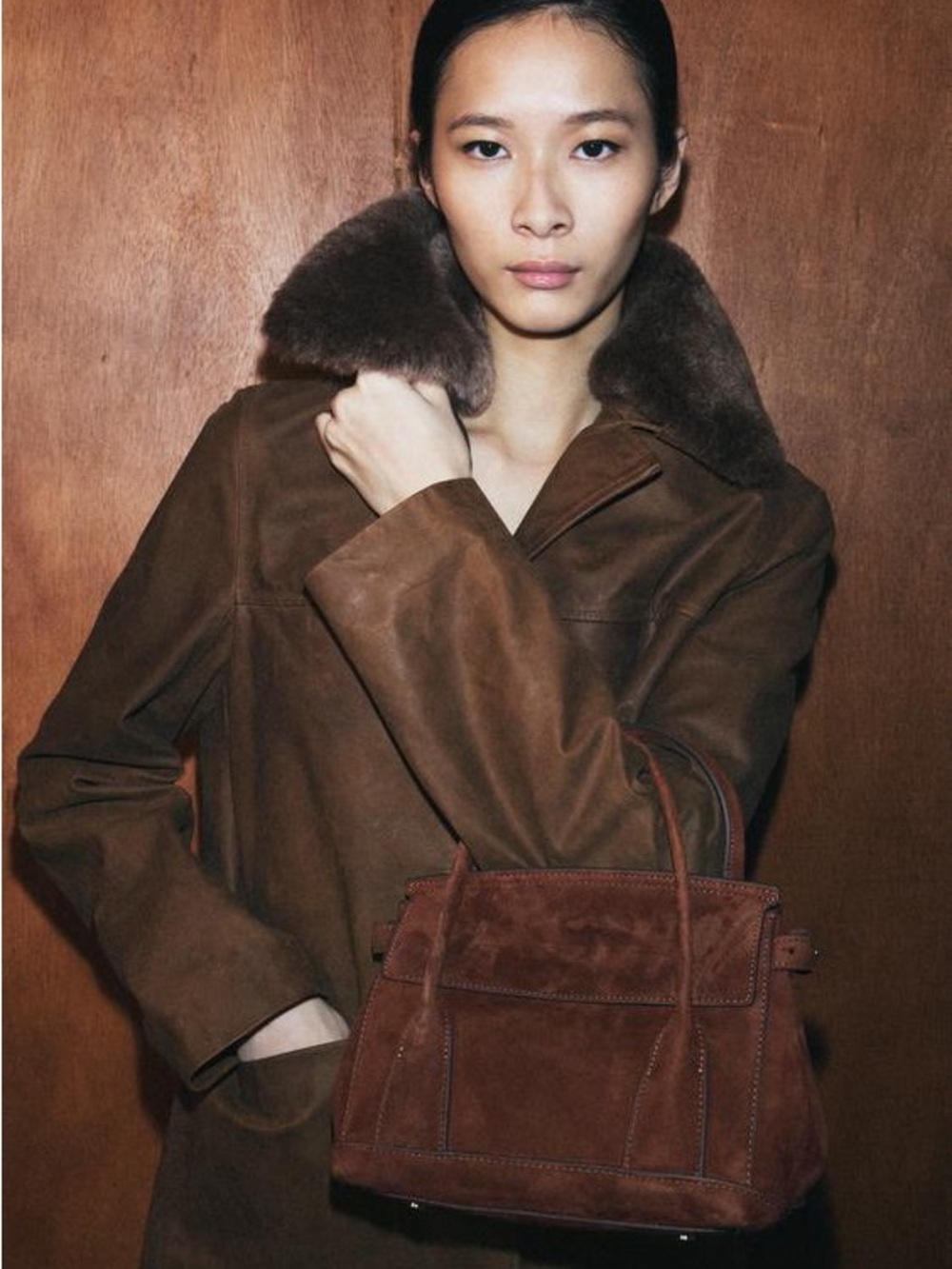 ZARA LEATHER CITY BAG - Picture 2 of 4